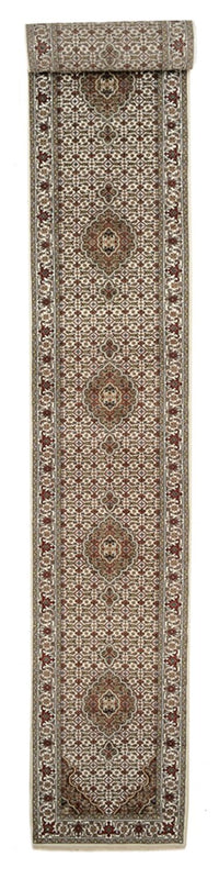 Tapis de couloir Tapis oriental - Tabriz - 602 x 81 cm - beige clair