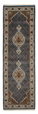 Tapis de couloir Tapis oriental - Tabriz - 244 x 75 cm - bleu foncé
