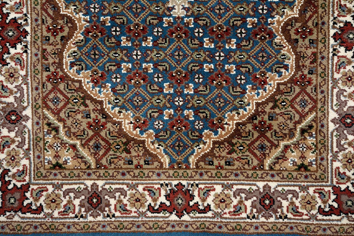 Tapis de couloir Tapis oriental - Tabriz - 454 x 79 cm - bleu foncé
