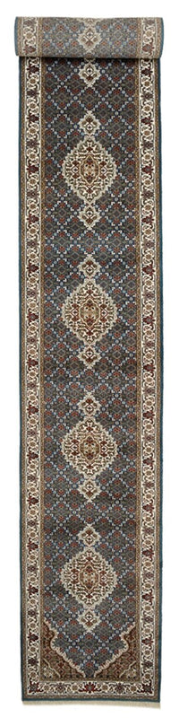 Tapis de couloir Tapis oriental - Tabriz - 615 x 79 cm - bleu foncé