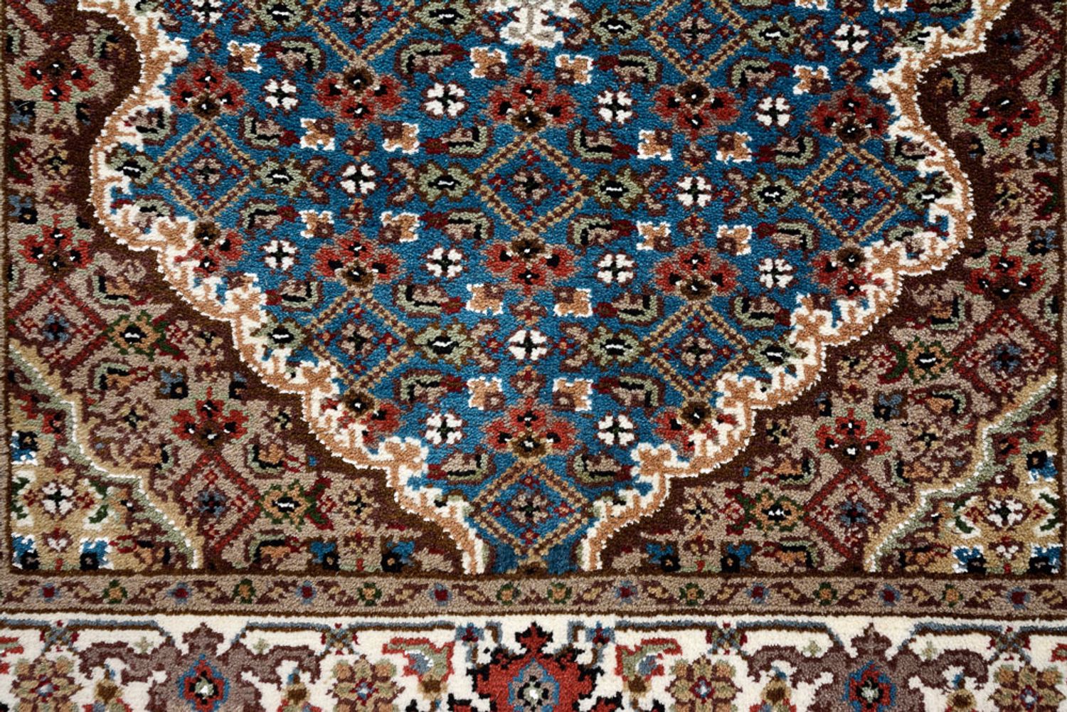 Tapis de couloir Tapis oriental - Tabriz - 615 x 79 cm - bleu foncé