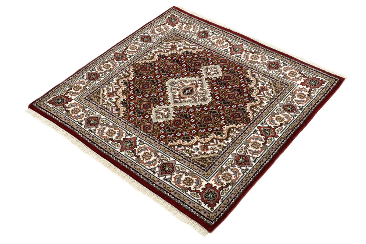 Tapis oriental - Tabriz - 93 x 89 cm - crème