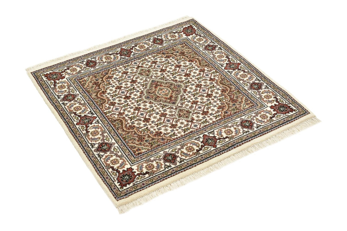 Tapis oriental - Tabriz - 92 x 89 cm - crème
