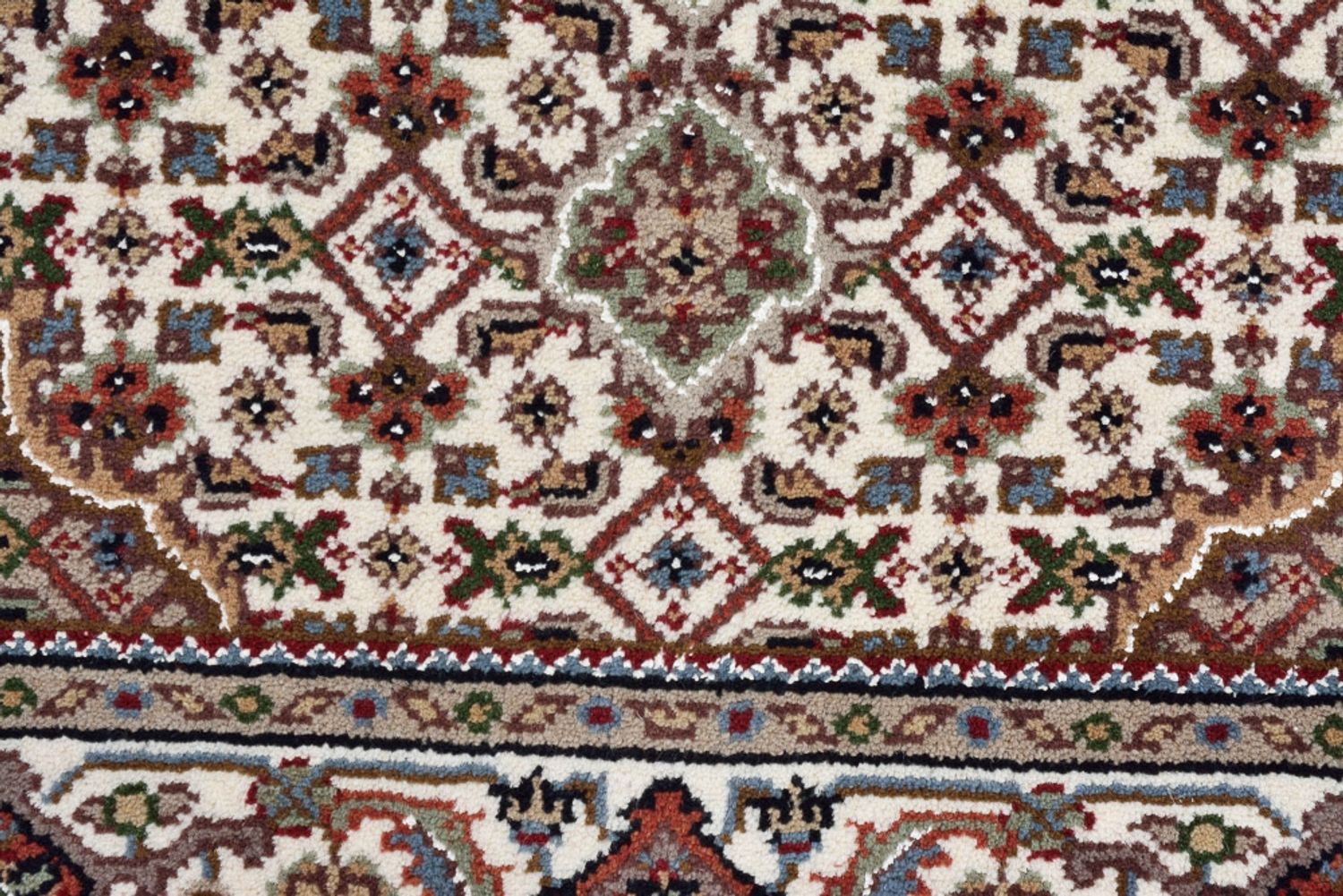 Tapis oriental - Tabriz - 92 x 89 cm - crème