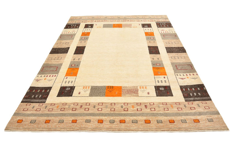 Tapis Gabbeh - Loribaft Indus - 281 x 203 cm - beige clair