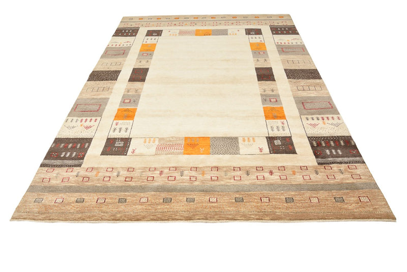 Tapis Gabbeh - Loribaft Indus - 281 x 203 cm - beige clair