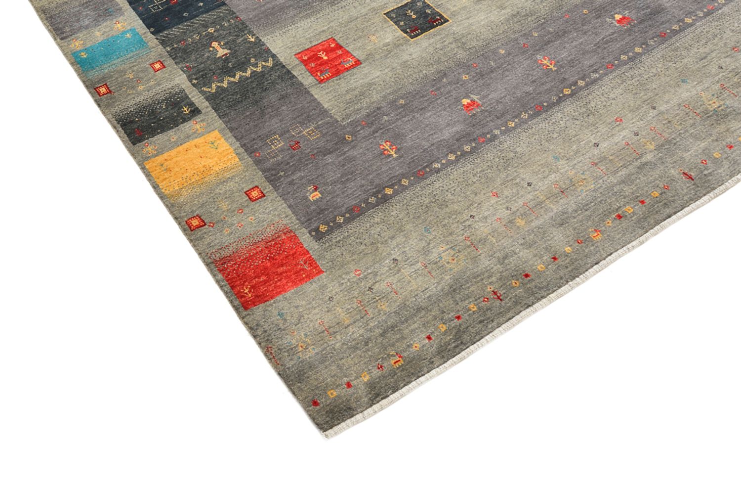 Tapis Gabbeh - Loribaft Indus - 241 x 175 cm - sable