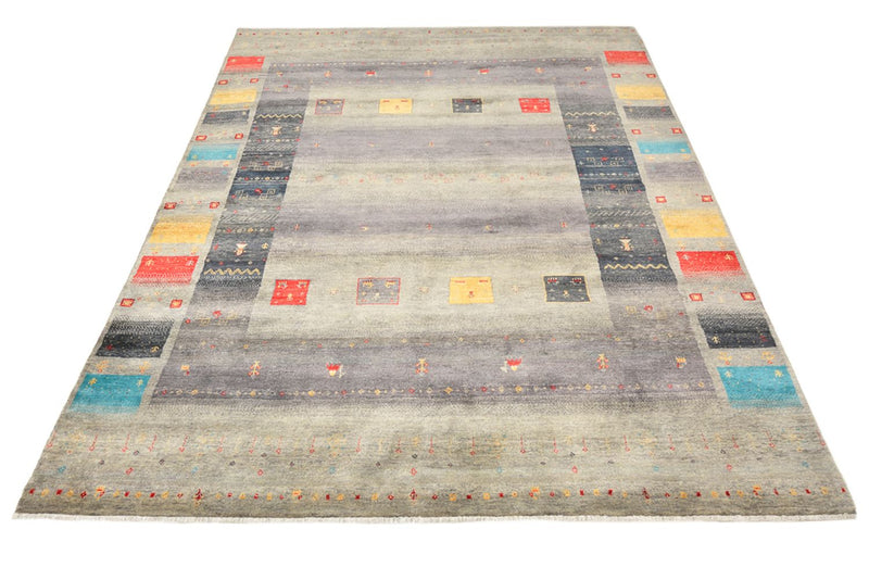 Tapis Gabbeh - Loribaft Indus - 241 x 175 cm - sable