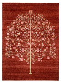 Tapis Gabbeh - Loribaft Indus - 243 x 176 cm - rouge