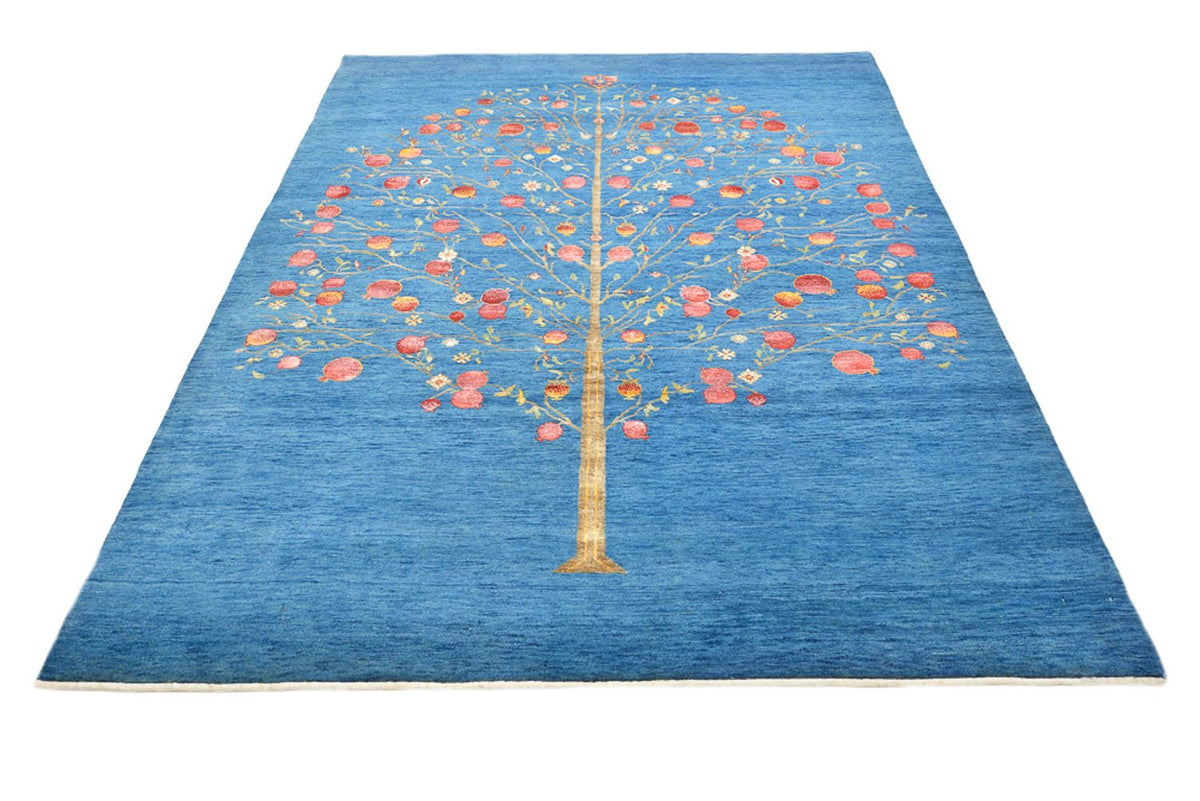 Tapis Gabbeh - Loribaft Indus - 243 x 177 cm - bleu