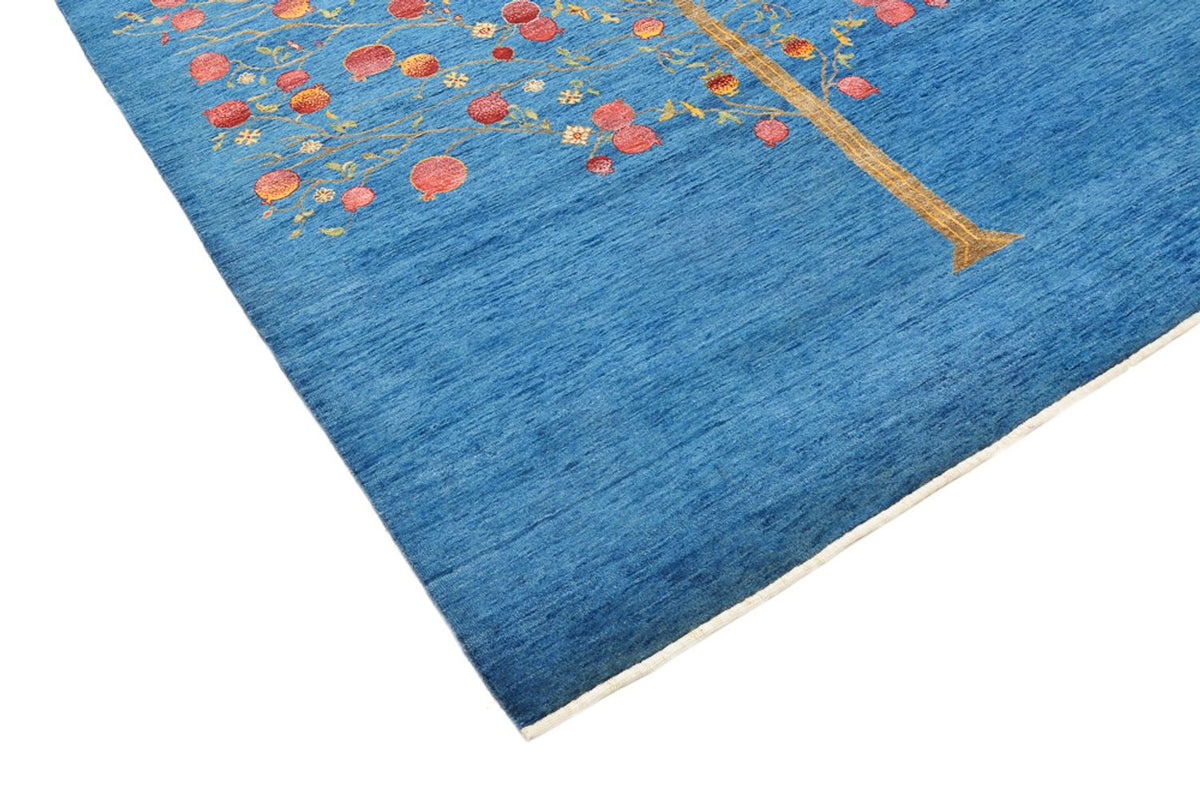 Tapis Gabbeh - Loribaft Indus - 243 x 177 cm - bleu