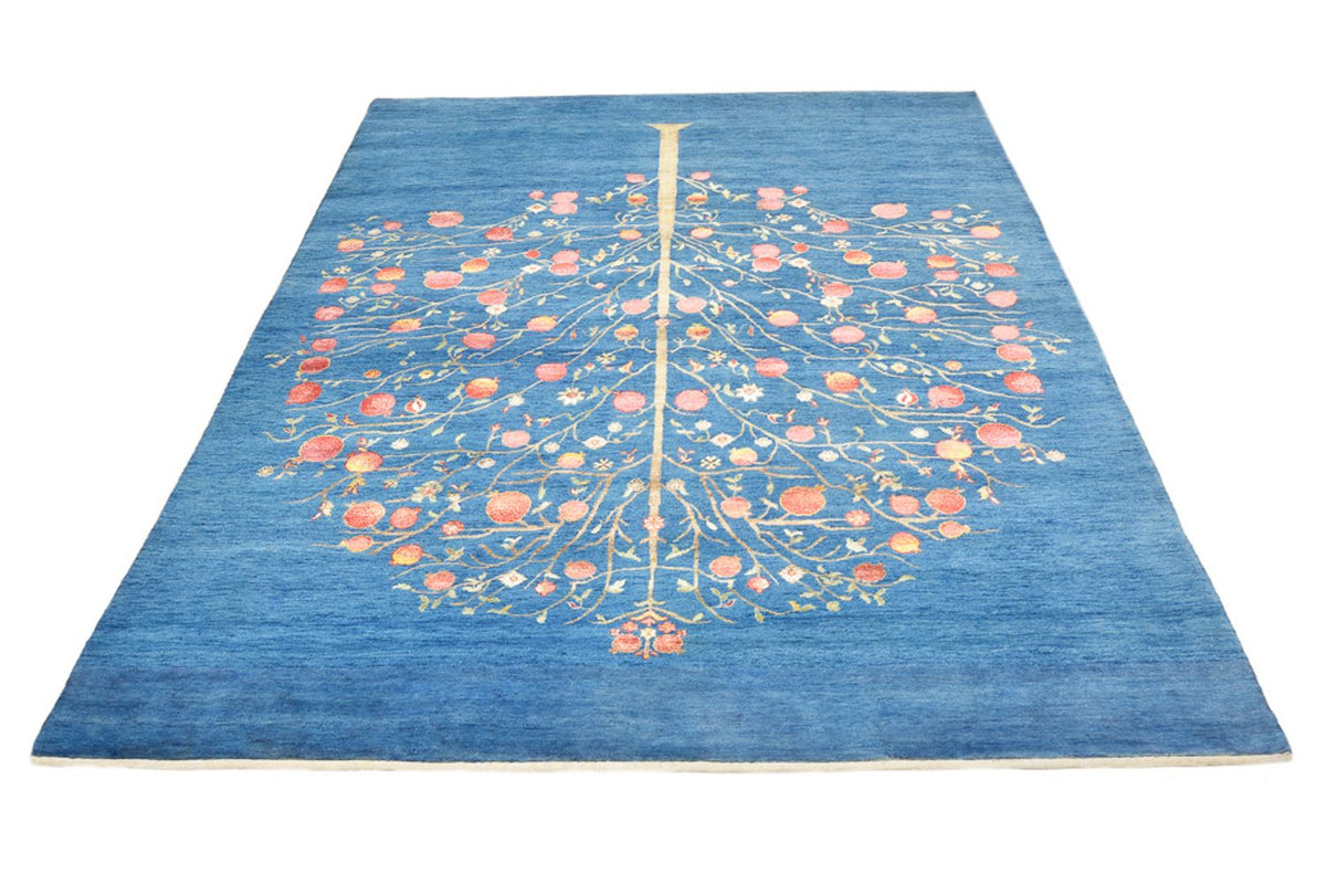 Tapis Gabbeh - Loribaft Indus - 243 x 177 cm - bleu
