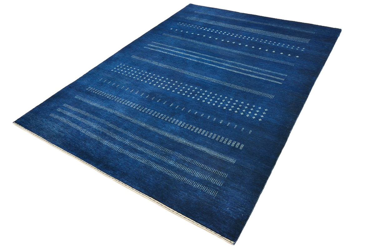 Tapis Gabbeh - Loribaft Indus - 237 x 172 cm - bleu foncé