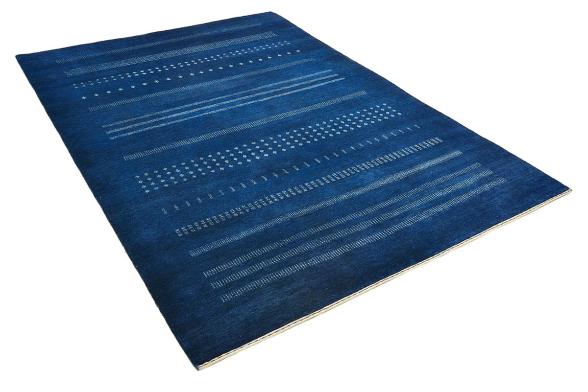 Tapis Gabbeh - Loribaft Indus - 237 x 172 cm - bleu foncé