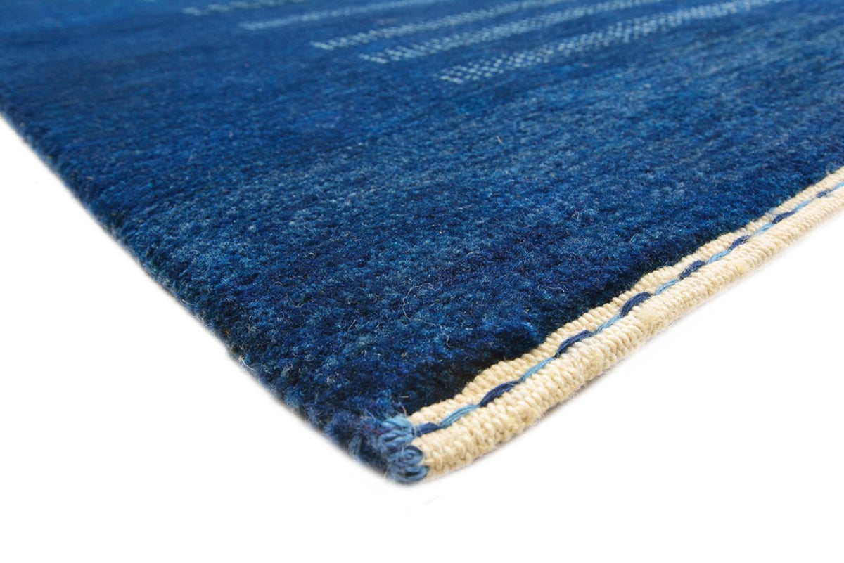 Tapis Gabbeh - Loribaft Indus - 237 x 172 cm - bleu foncé
