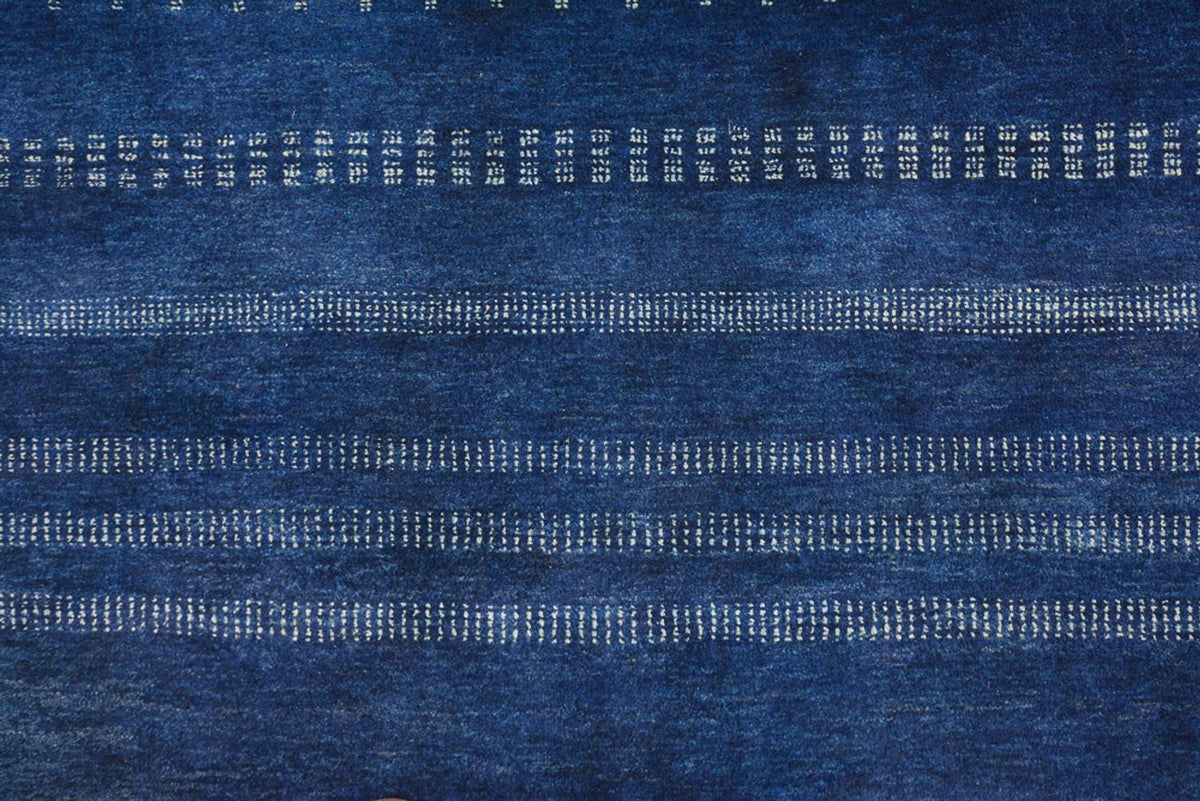 Tapis Gabbeh - Loribaft Indus - 237 x 172 cm - bleu foncé