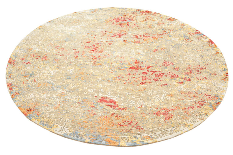 Tapis design ronde  - 204 x 202 cm - sable