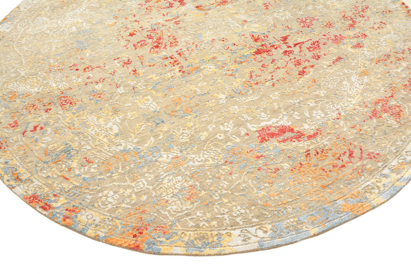 Tapis design ronde  - 204 x 202 cm - sable