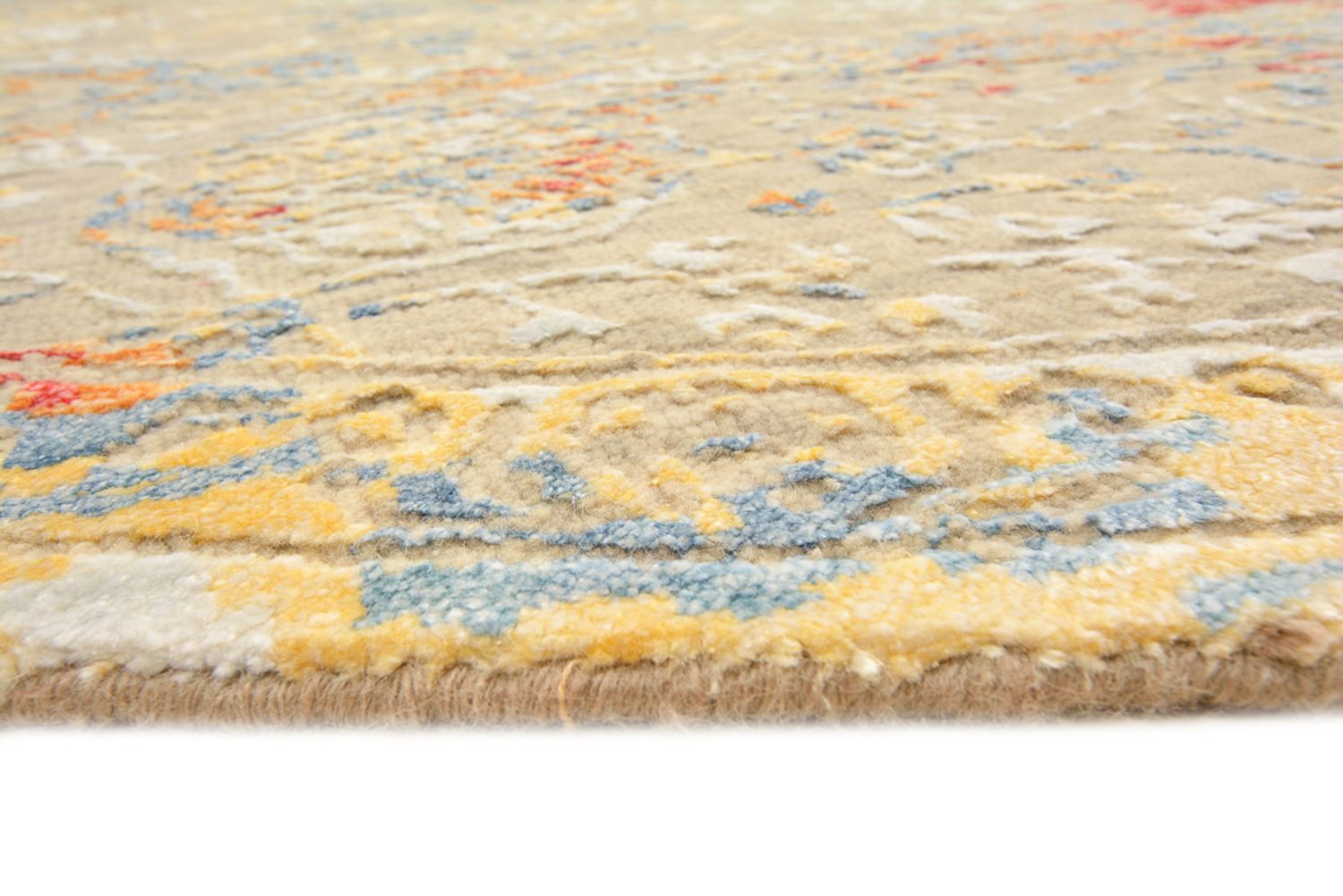 Tapis design ronde  - 204 x 202 cm - sable