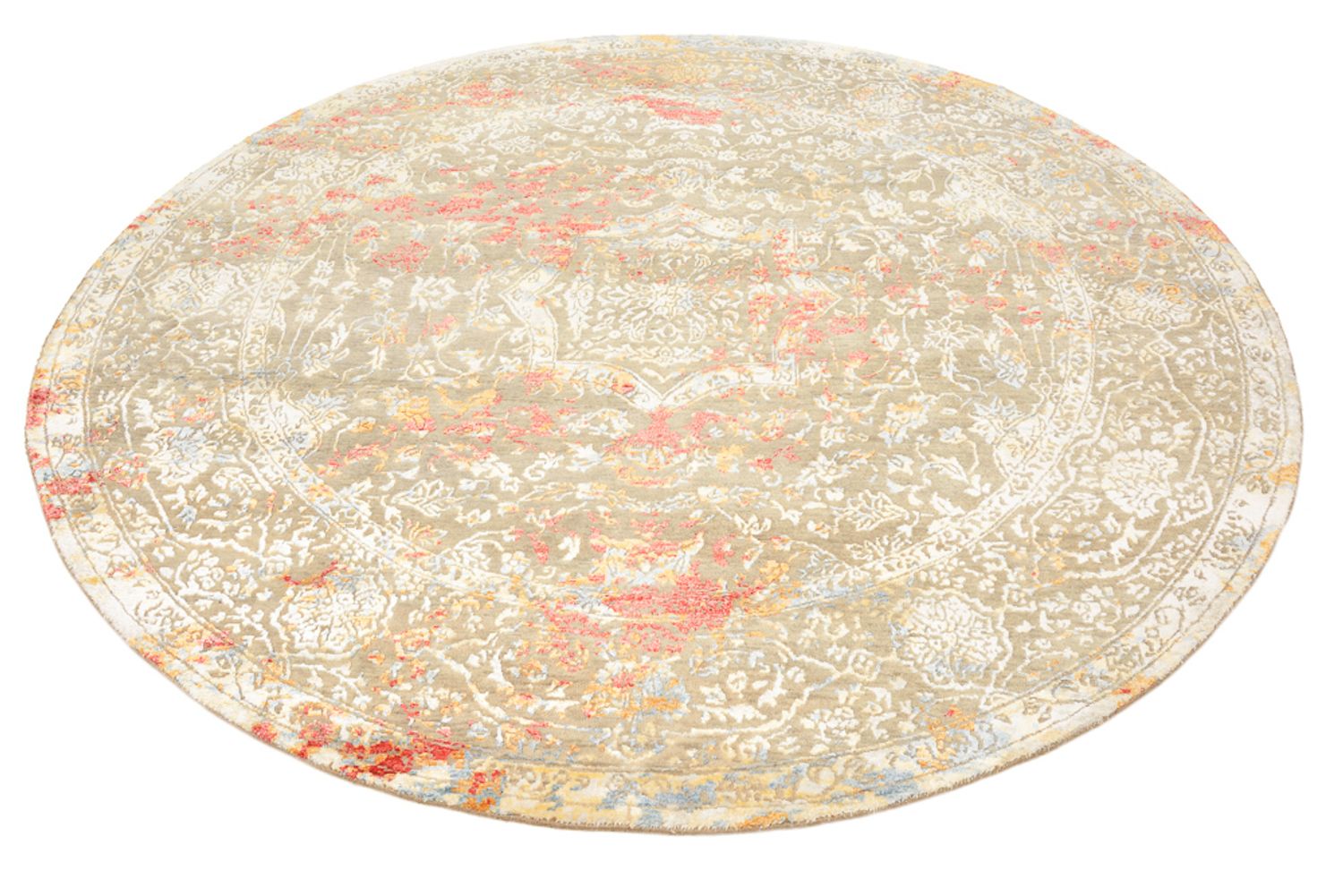 Tapis design ronde  - 204 x 202 cm - sable