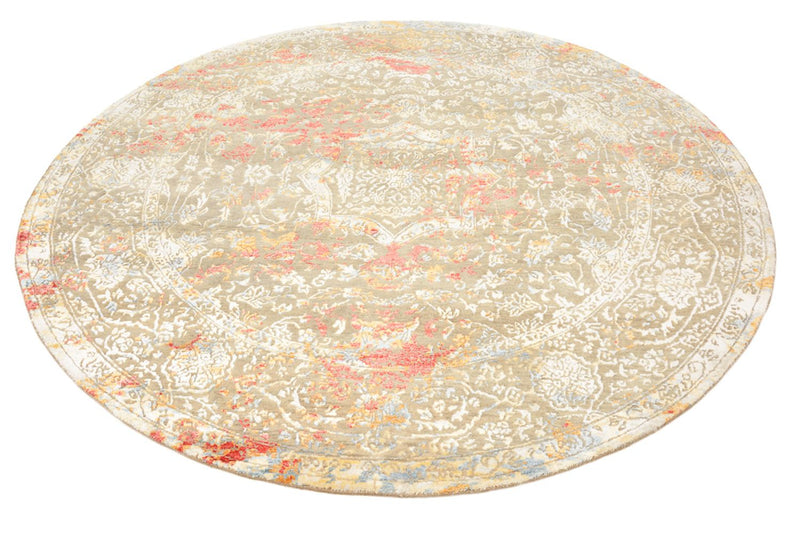Tapis design ronde  - 204 x 202 cm - sable