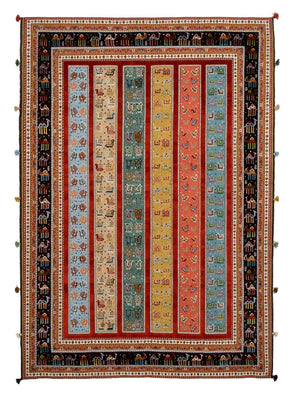 Tapis oriental - 245 x 176 cm - multicolore