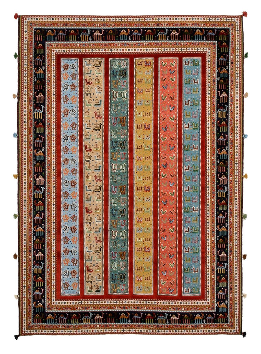 Tapis oriental - 245 x 176 cm - multicolore