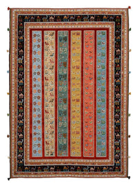 Tapis oriental - 245 x 176 cm - multicolore