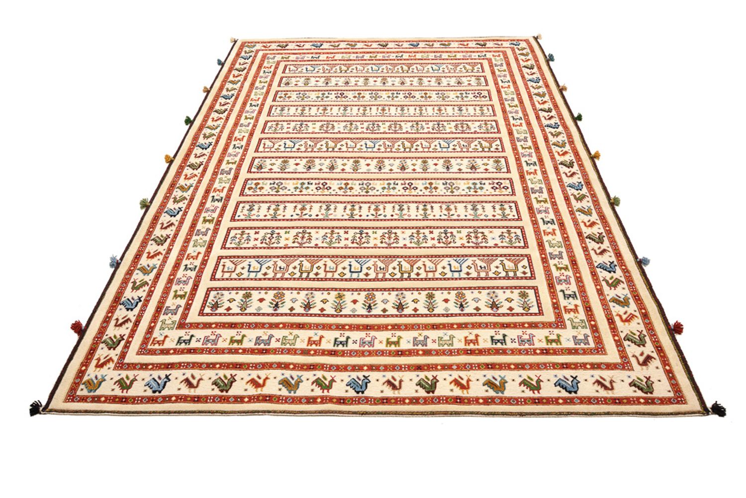 Tapis oriental - 245 x 177 cm - beige clair
