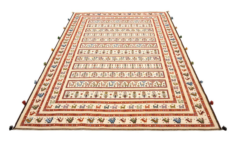 Tapis oriental - 245 x 177 cm - beige clair
