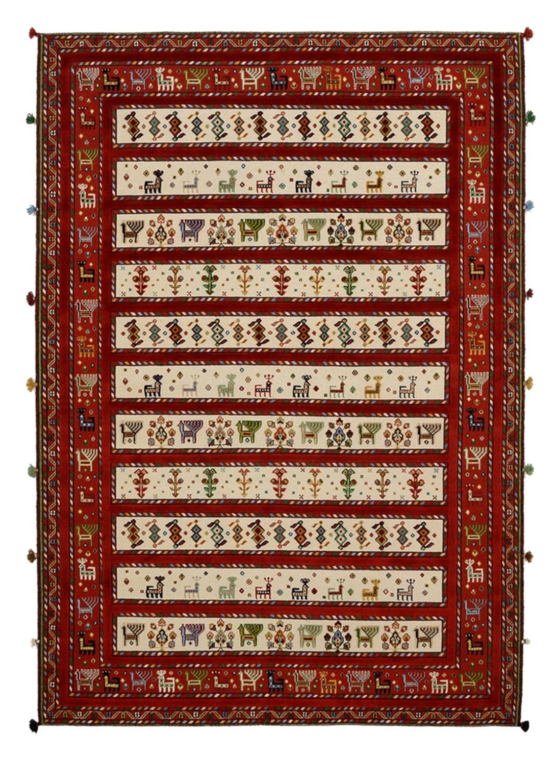Tapis oriental - 245 x 175 cm - beige clair