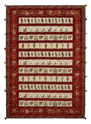 Tapis oriental - 245 x 175 cm - beige clair