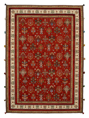 Tapis oriental - 245 x 176 cm - rouge