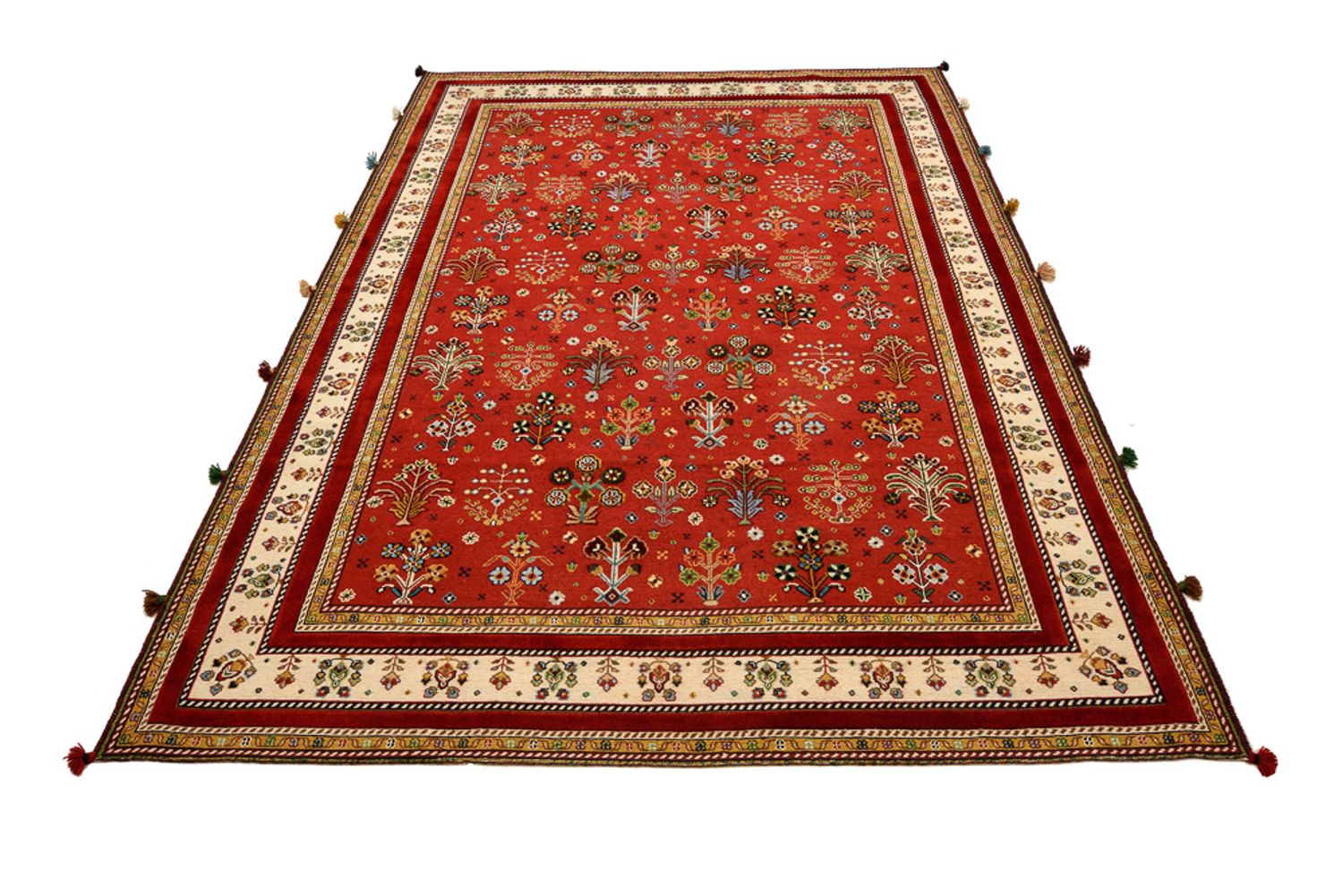 Tapis oriental - 245 x 176 cm - rouge