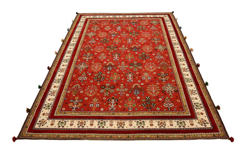 Tapis oriental - 245 x 176 cm - rouge