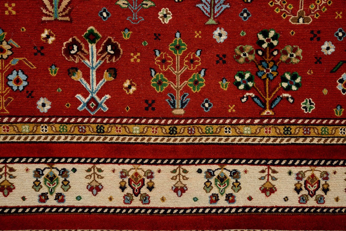 Tapis oriental - 245 x 176 cm - rouge