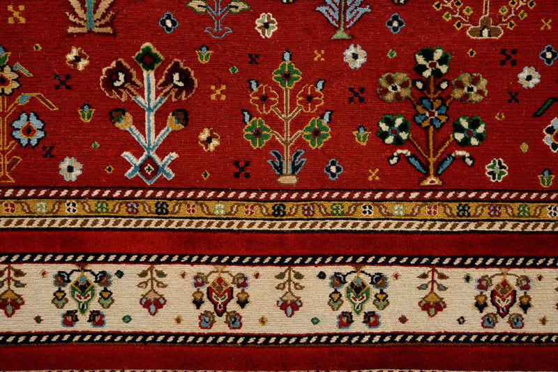 Tapis oriental - 245 x 176 cm - rouge