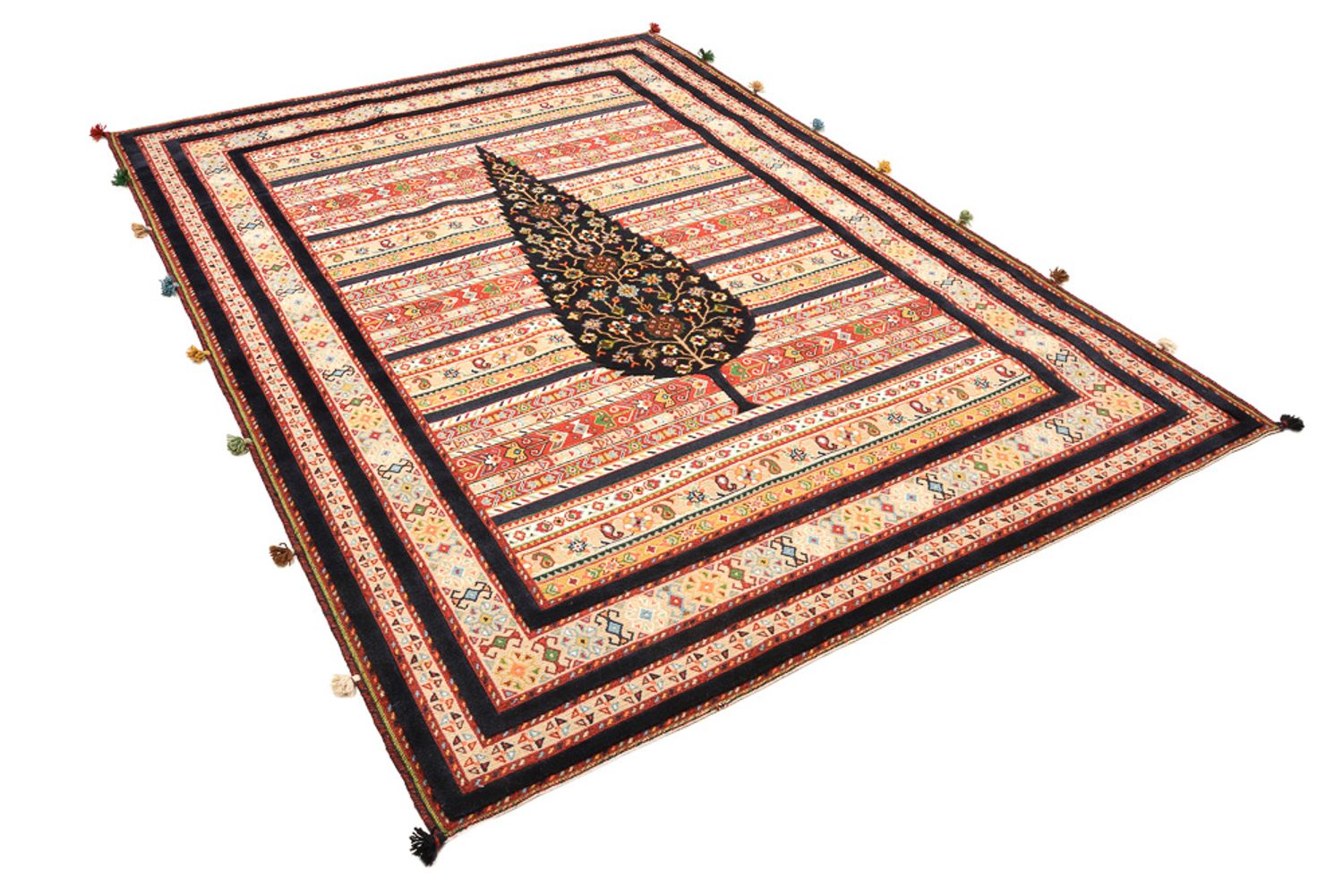 Tapis oriental - 243 x 176 cm - beige clair