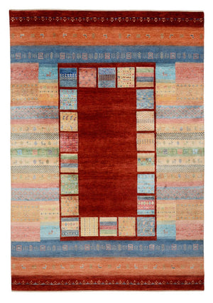 Tapis Gabbeh - Loribaft Indus - 299 x 203 cm - rouge