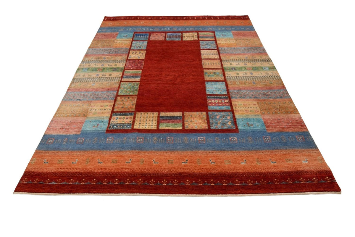 Tapis Gabbeh - Loribaft Indus - 299 x 203 cm - rouge