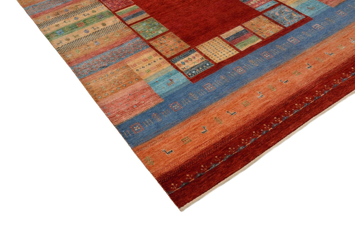 Tapis Gabbeh - Loribaft Indus - 299 x 203 cm - rouge