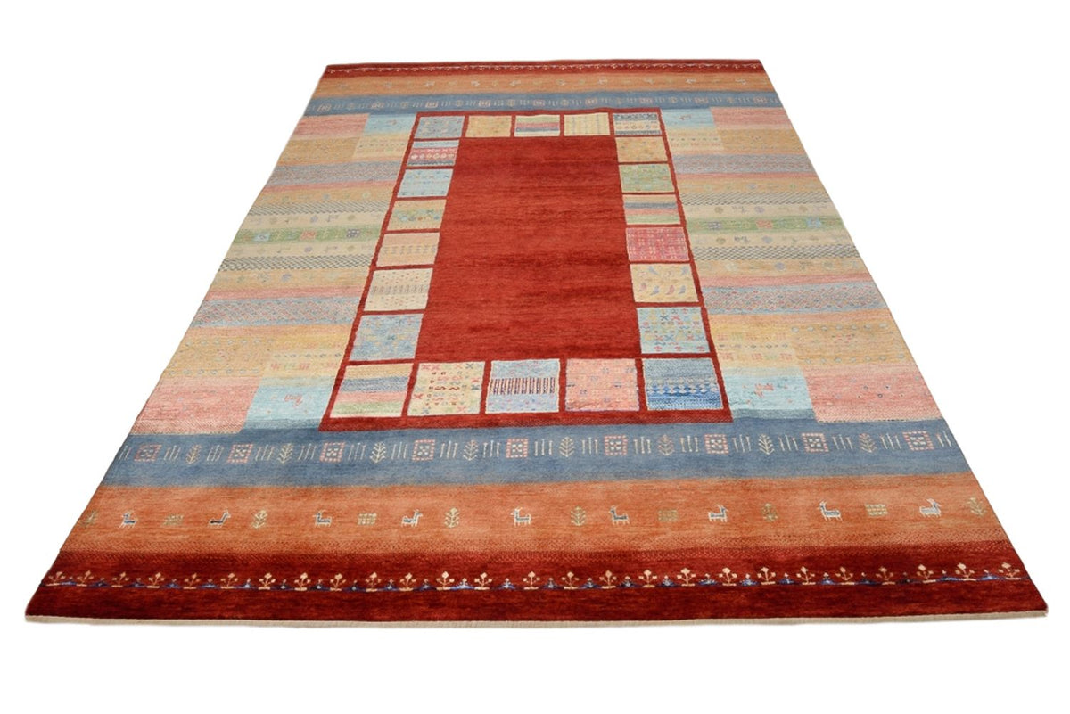 Tapis Gabbeh - Loribaft Indus - 299 x 203 cm - rouge
