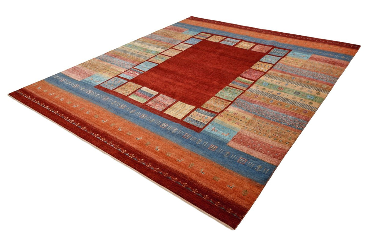 Tapis Gabbeh - Loribaft Indus - 302 x 253 cm - rouge