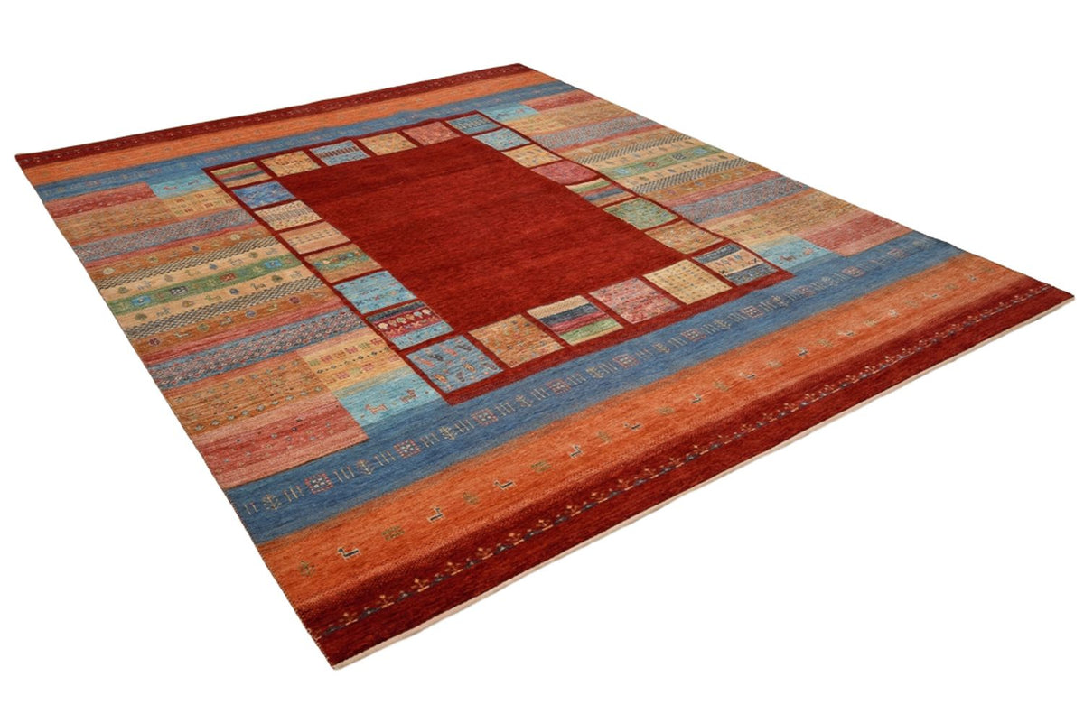 Tapis Gabbeh - Loribaft Indus - 302 x 253 cm - rouge