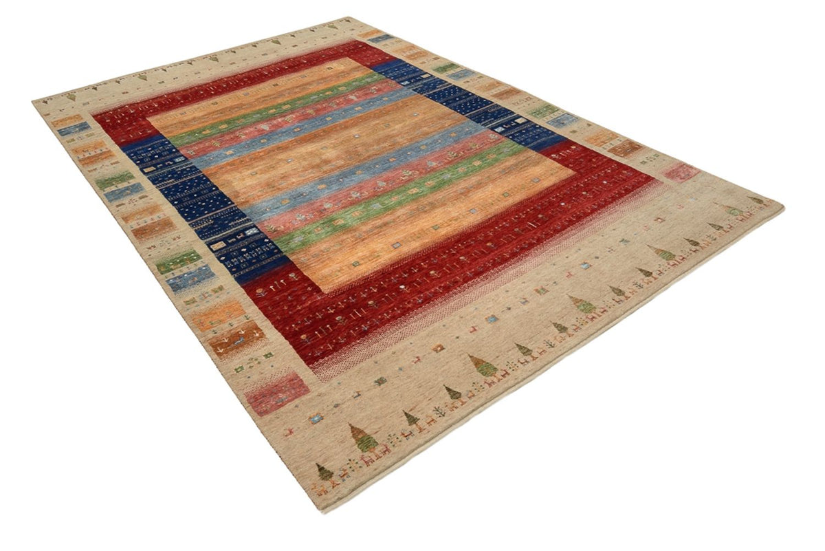 Tapis Gabbeh - Loribaft Indus - 302 x 205 cm - multicolore