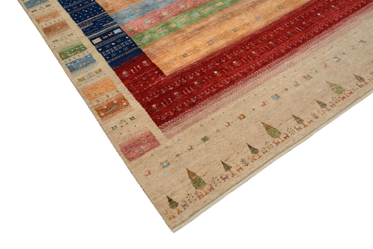 Tapis Gabbeh - Loribaft Indus - 302 x 205 cm - multicolore