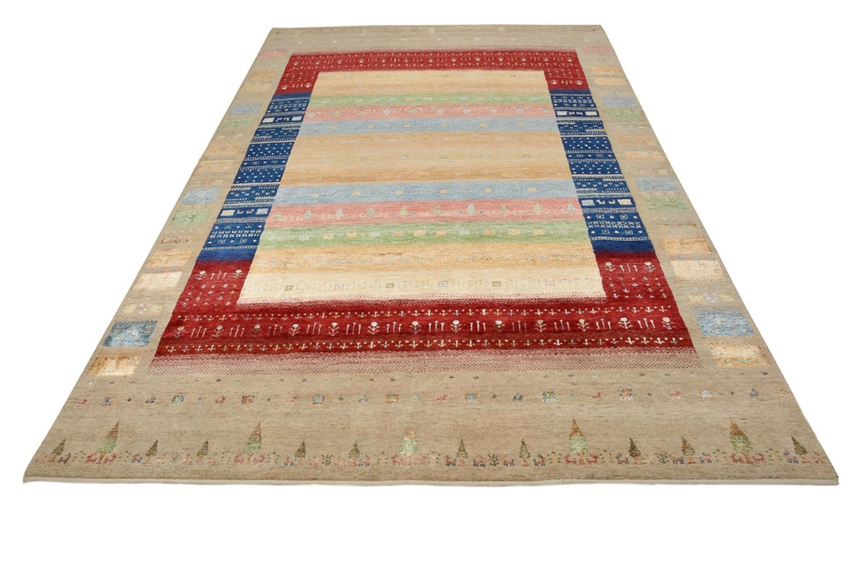 Tapis Gabbeh - Loribaft Indus - 302 x 205 cm - multicolore