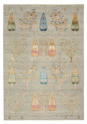 Tapis Gabbeh - Loribaft Indus - 295 x 206 cm - gris clair