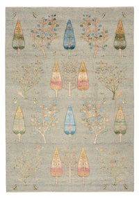 Tapis Gabbeh - Loribaft Indus - 295 x 206 cm - gris clair