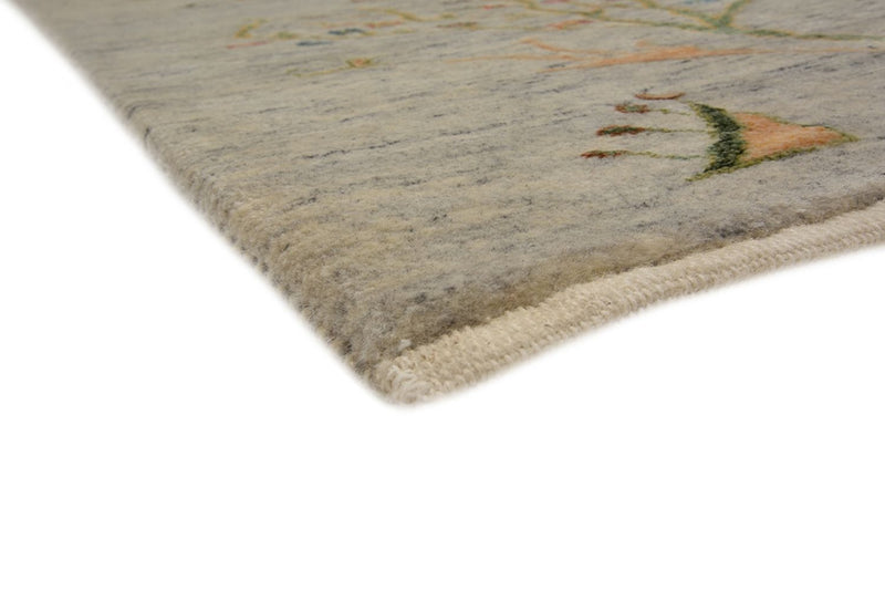 Tapis Gabbeh - Loribaft Indus - 295 x 206 cm - gris clair